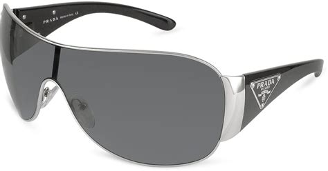 prada triangle crest shield sunglasses|Prada Eyewear triangle.